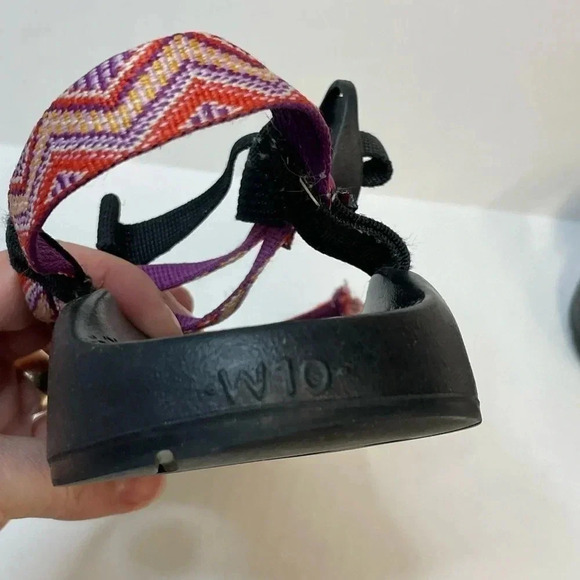 Chaco ZX/2 Vibram Unaweep Hiking Sandals Women’s size 10 Pink Toe Loop Strappy - Picture 7 of 8